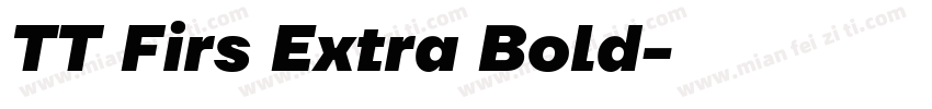 TT Firs Extra Bold字体转换